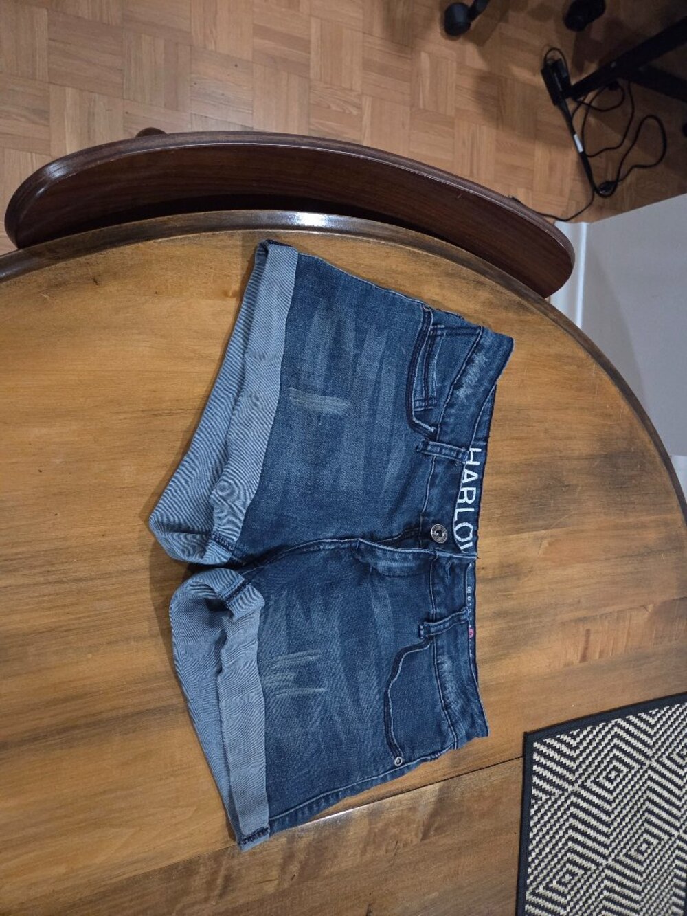Harlow Distressed Denim Shorts Size 9